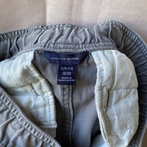 Tommy Hilfinger Jogger Drawstring Waist Pants Boy Small (8-10) Gray W/Pockets - Picture 12 of 16